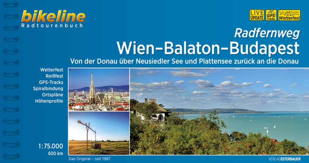 Vorderes Coverbild Bikeline Radtourenbuch Wien-Balaton-Budapest