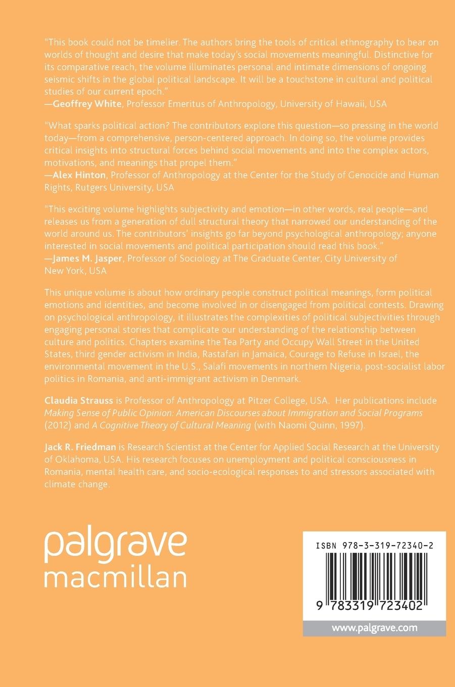 Rückseitencover Political Sentiments and Social Movements
