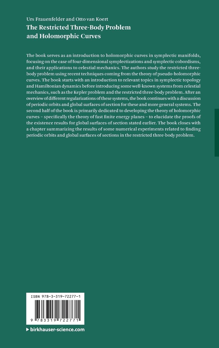 Rückseitencover The Restricted Three-Body Problem and Holomorphic Curves