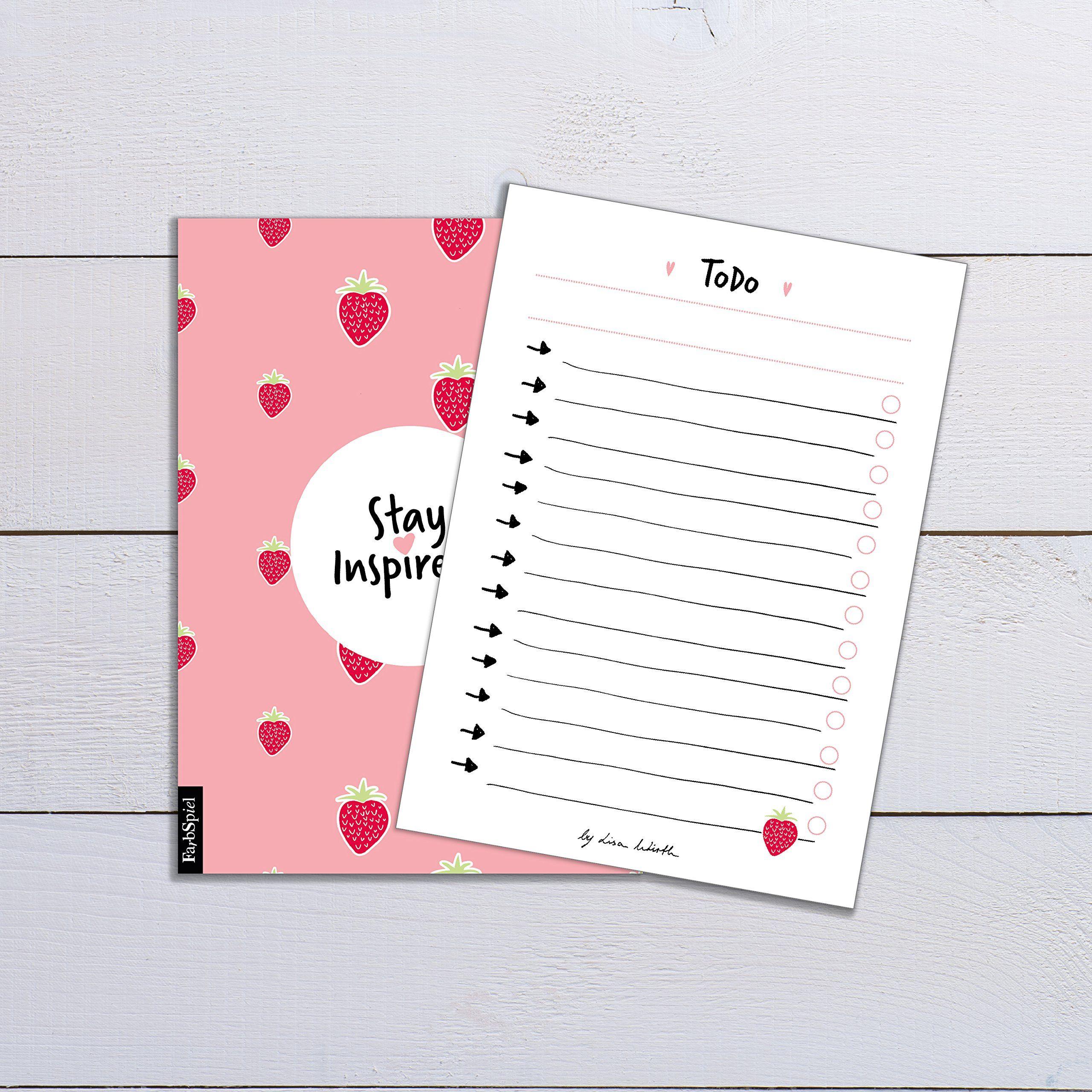 Beispielinhalt (Bild) 6 Blöcke inkl. Wochenplaner, Einkaufsliste, To Do Block/Liste, Notizblock, Kalender Notizblock, Rückruf Notiz, 50 Seiten pro Block, DIN A6, Hochwertige Papierqualität.