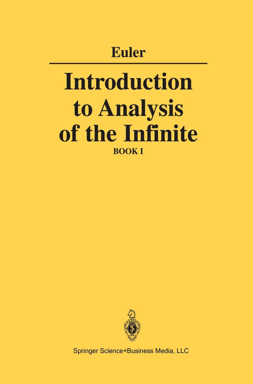 Vorderes Coverbild Introduction to Analysis of the Infinite