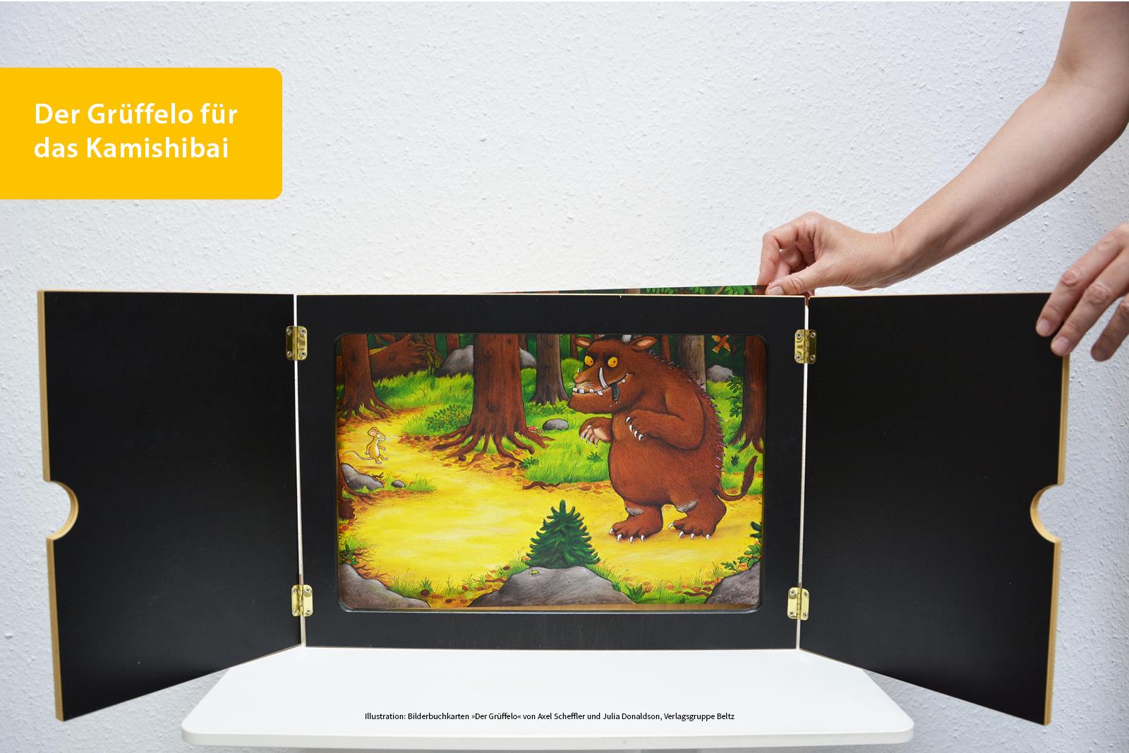 Beispielinhalt (Bild) Bilderbuchkarten »Der Grüffelo« von Axel Scheffler und Julia Donaldson