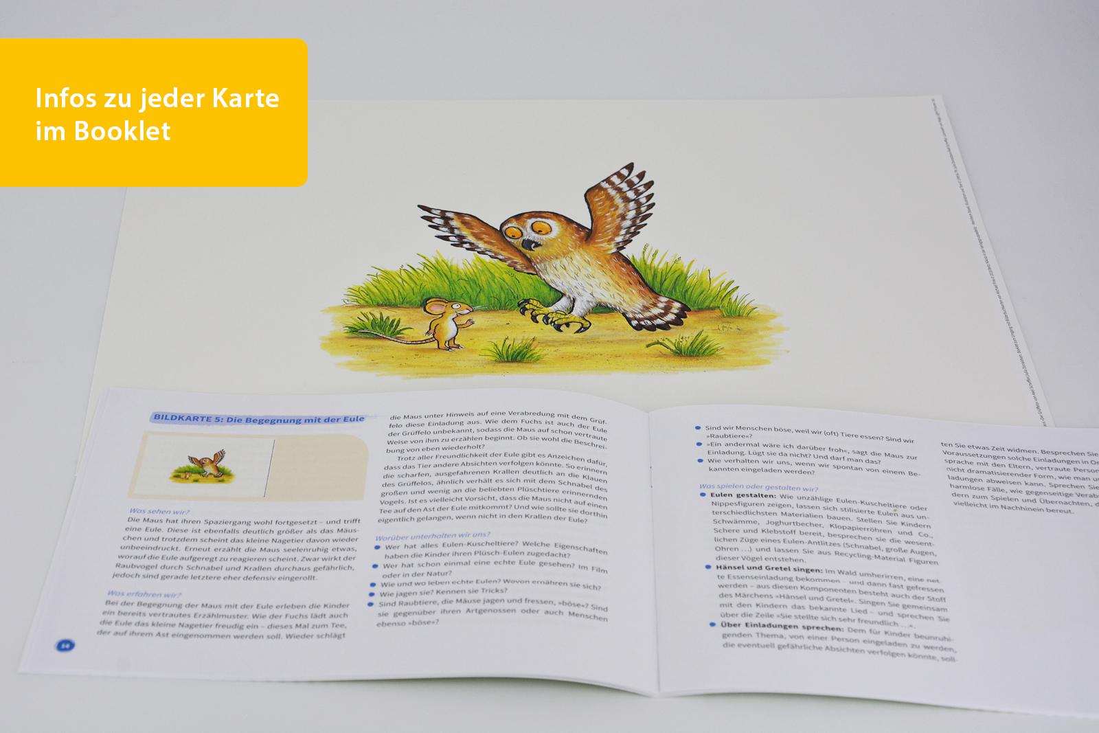 Beispielinhalt (Bild) Bilderbuchkarten »Der Grüffelo« von Axel Scheffler und Julia Donaldson