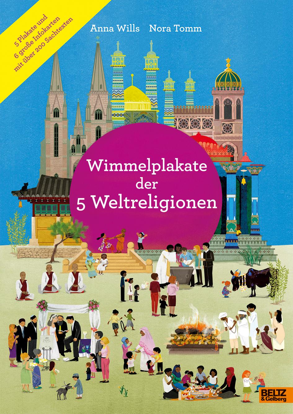 Vorderes Coverbild Wimmelplakate der 5 Weltreligionen