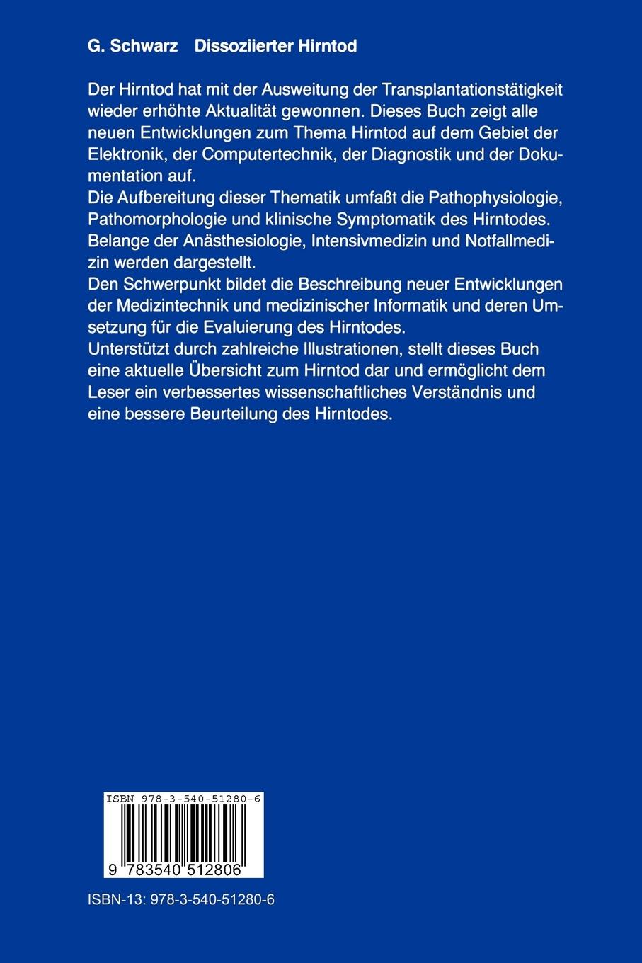 Rückseitencover Dissoziierter Hirntod