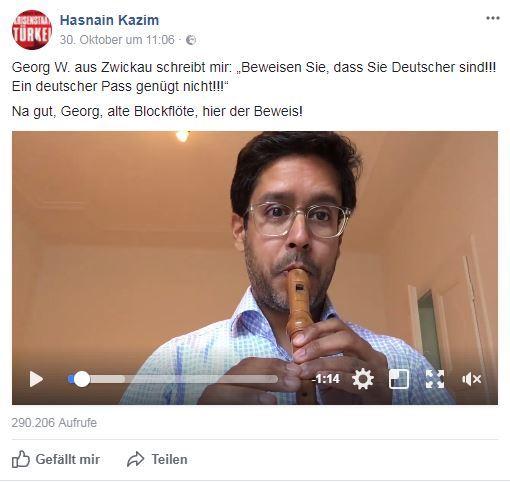 Beispielinhalt (Bild) Post von Karlheinz