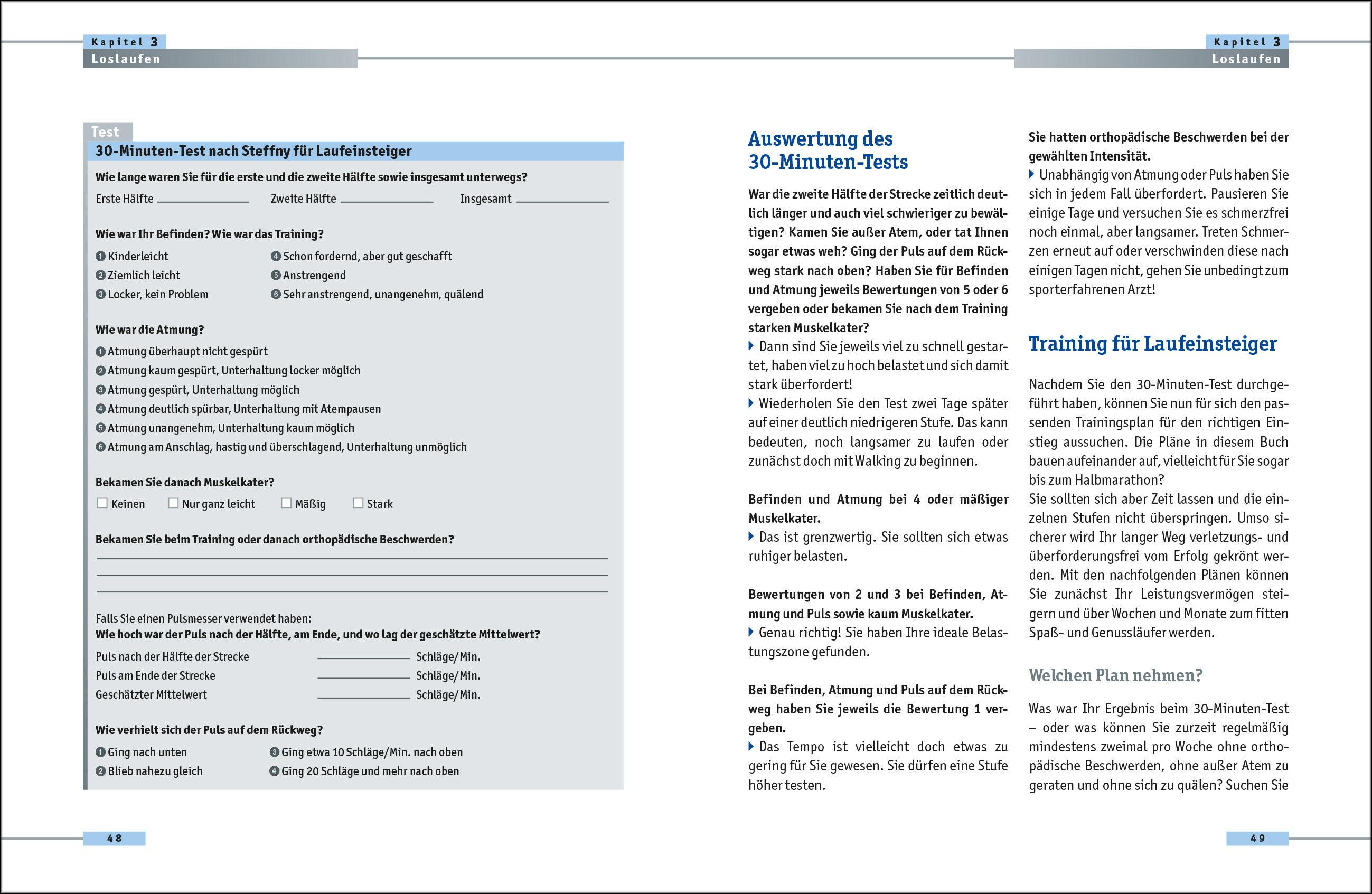 Beispielinhalt (Bild) Optimales Lauftraining