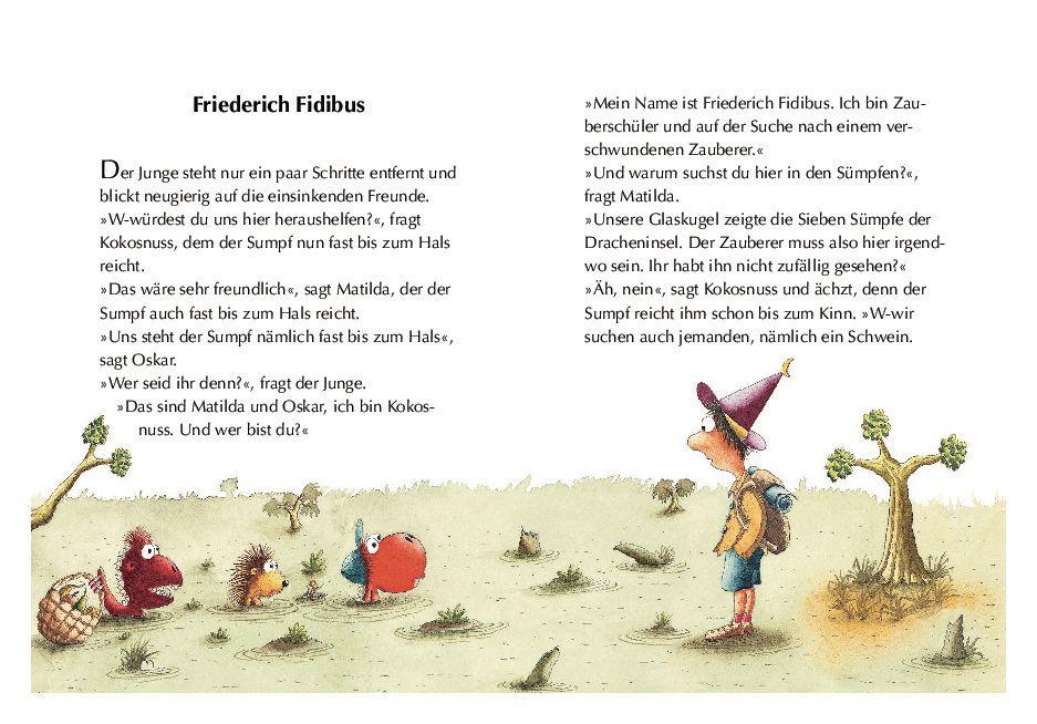 Beispielinhalt (Bild) Der kleine Drache Kokosnuss und der Zauberschüler