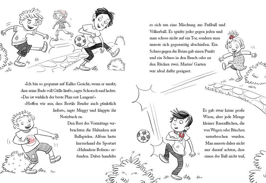 Beispielinhalt (Bild) Die Heuhaufen-Halunken - Gülleduft und Großstadtmief