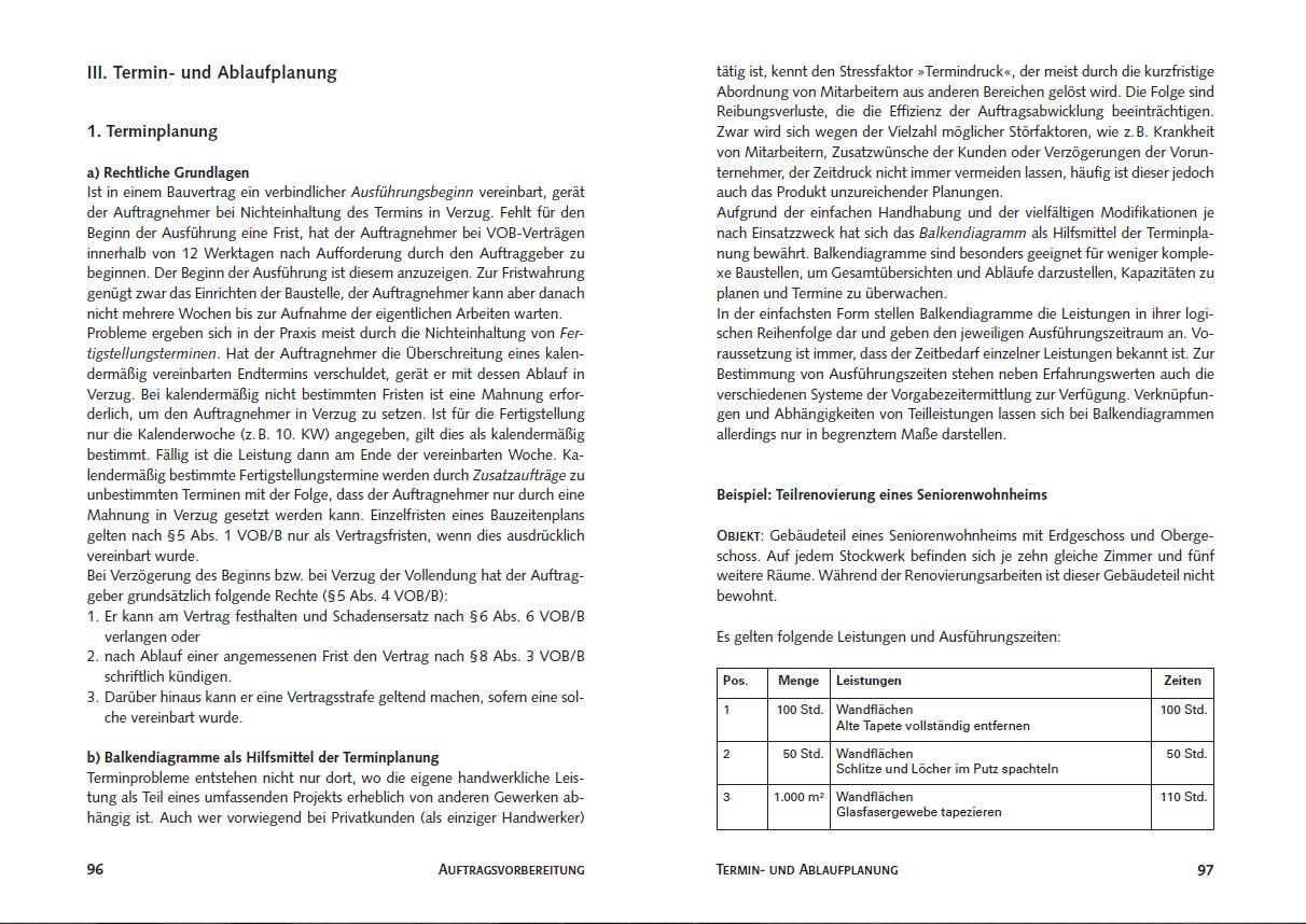 Beispielinhalt (Bild) Auftragsabwicklung