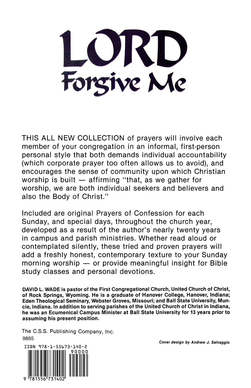 Rückseitencover Lord Forgive Me