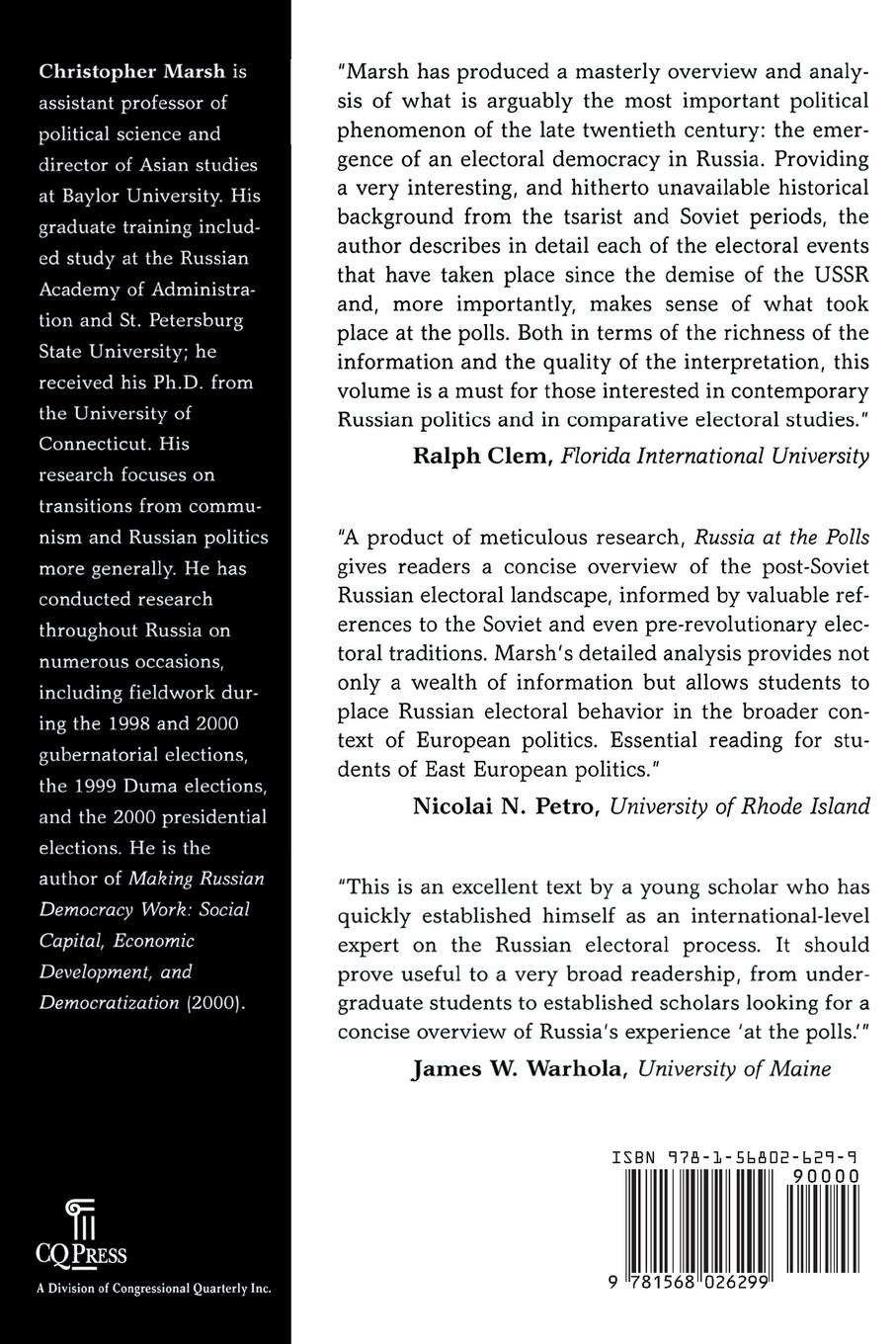 Rückseitencover Russia at the Polls