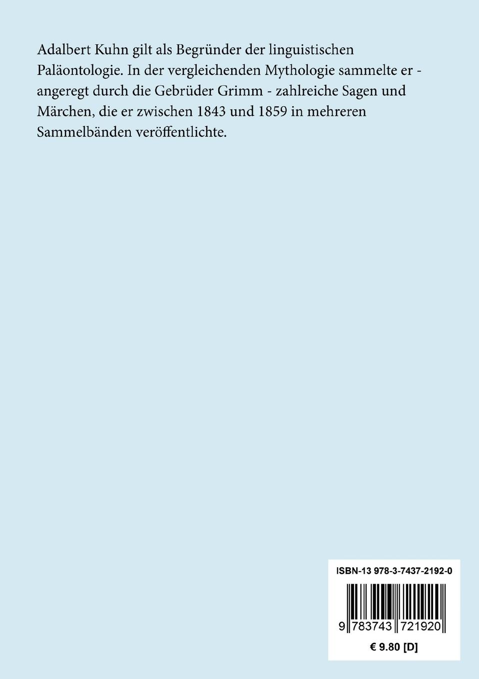 Rückseitencover Märkische Sagen und Märchen
