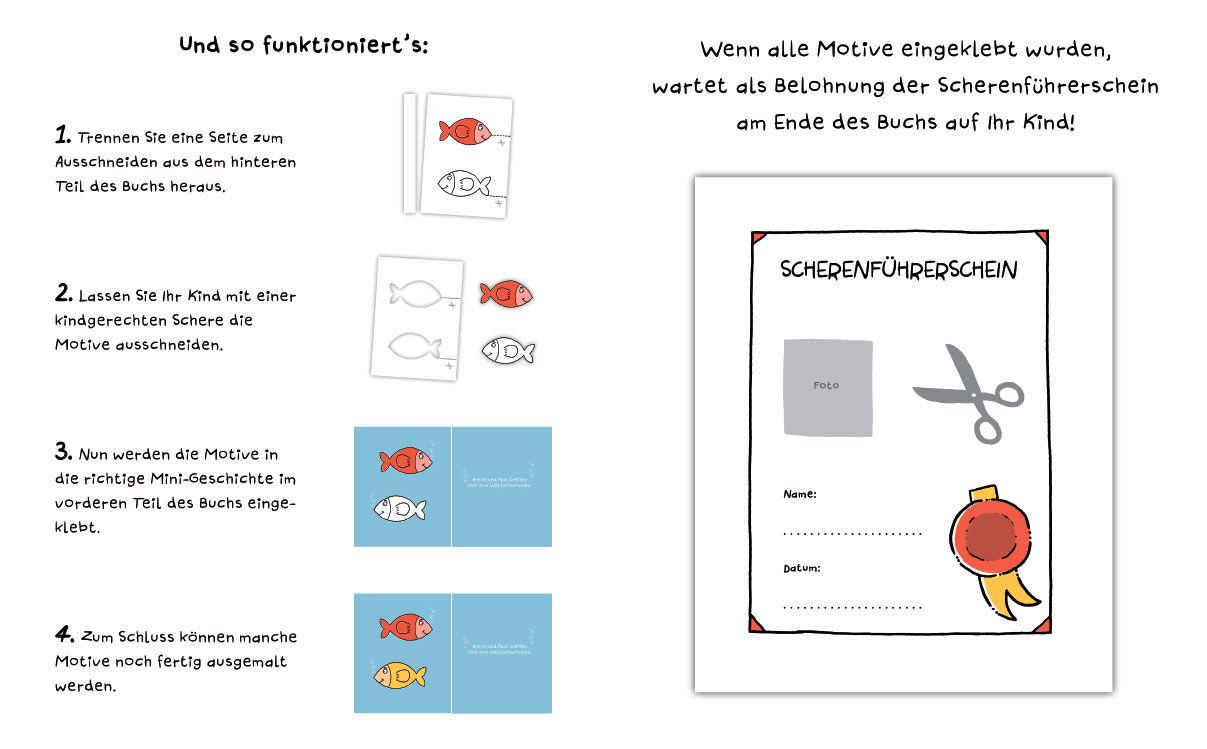 Beispielinhalt (Bild) Mein kunterbuntes Ausschneide-Buch