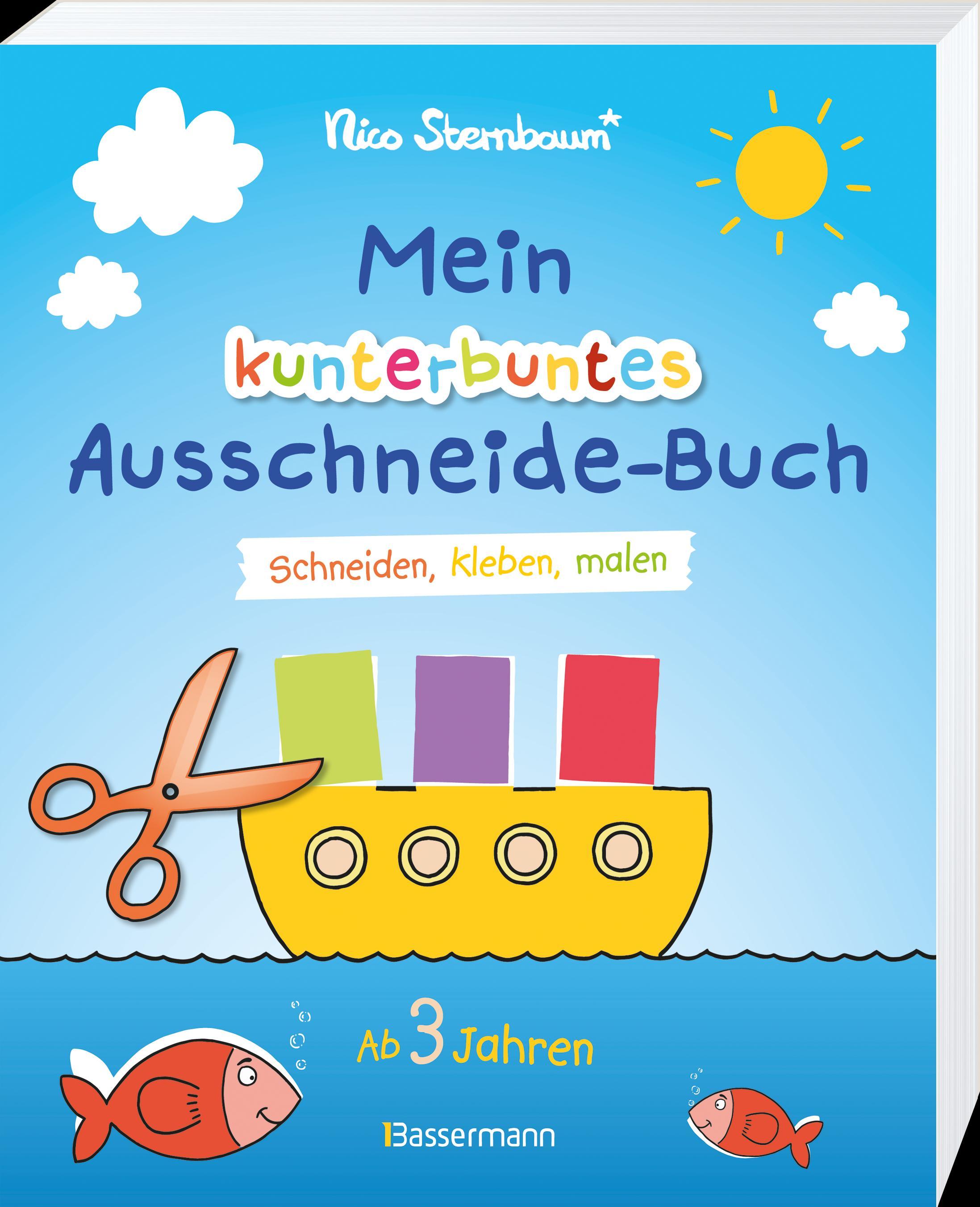 Beispielinhalt (Bild) Mein kunterbuntes Ausschneide-Buch