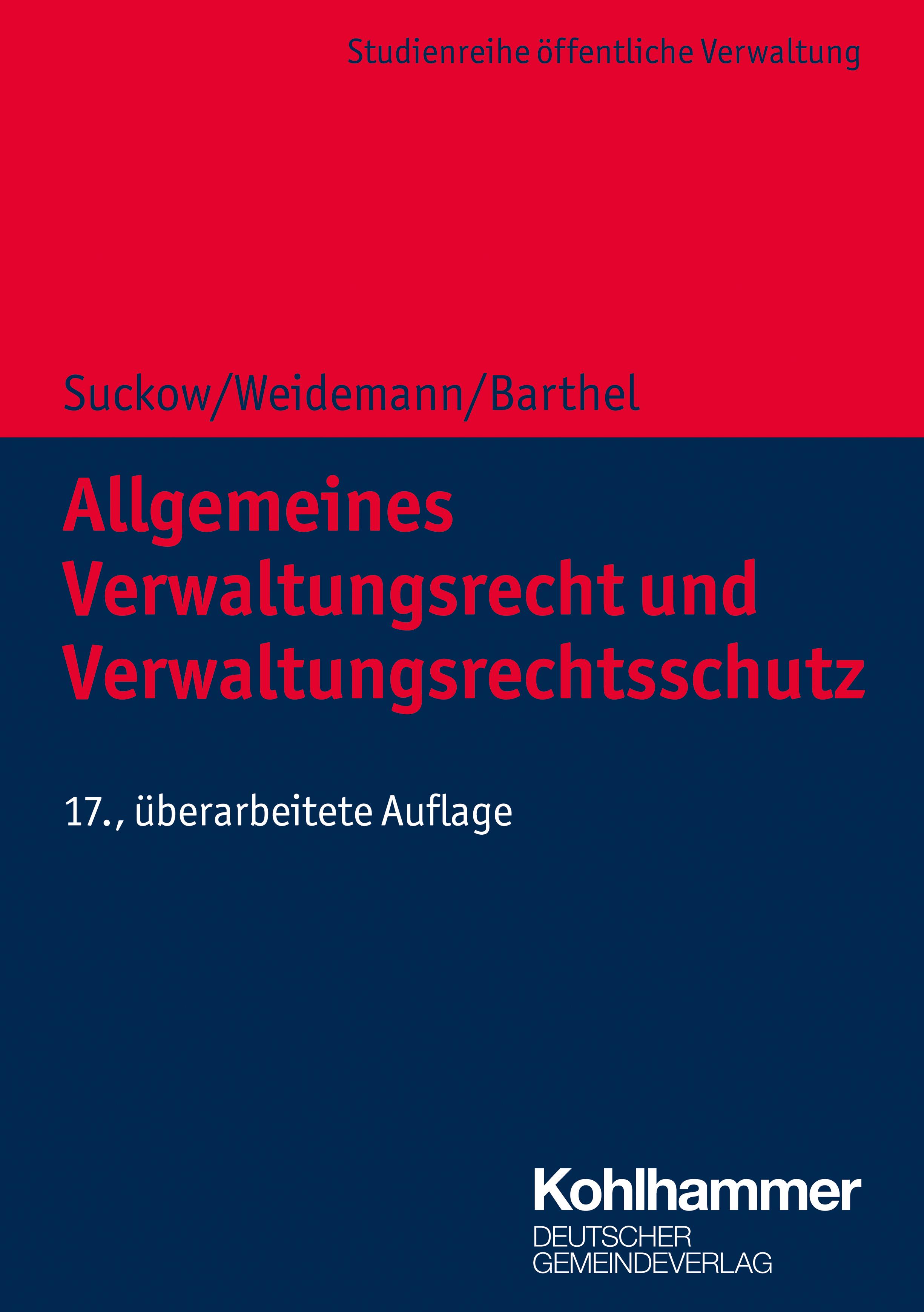 Vorderes Coverbild Allgemeines Verwaltungsrecht und Verwaltungsrechtsschutz