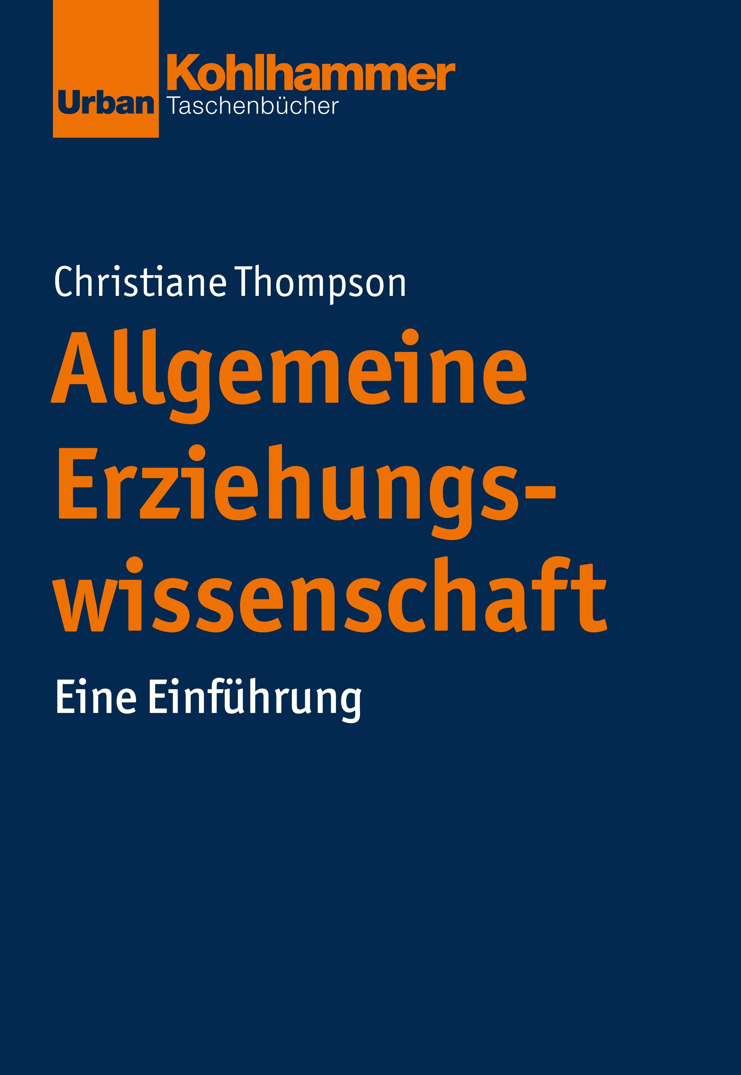 Vorderes Coverbild Allgemeine Erziehungswissenschaft