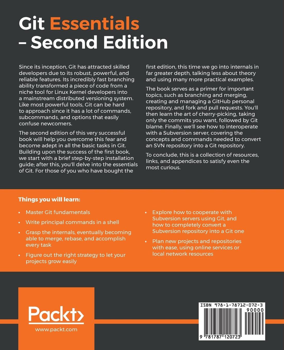 Rückseitencover Git Essentials - Second Edition