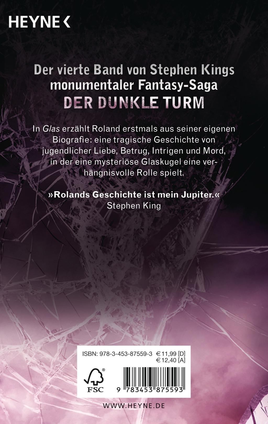 Beispielinhalt (Bild) Der dunkle Turm 4. Glas