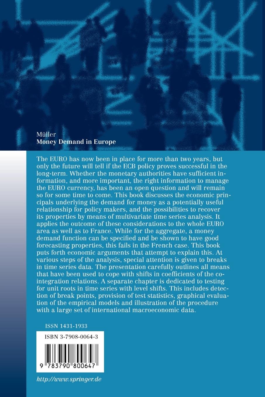 Rückseitencover Money Demand in Europe