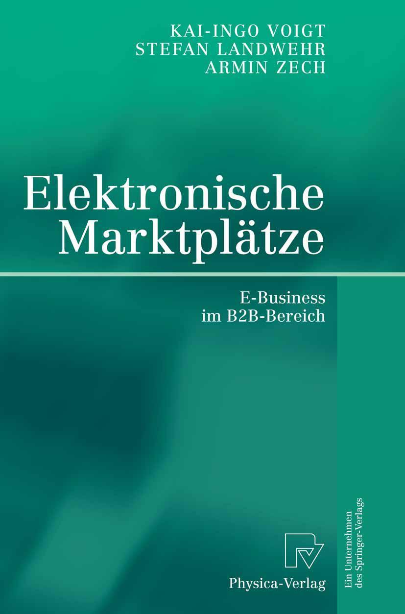 Vorderes Coverbild Elektronische Marktplätze