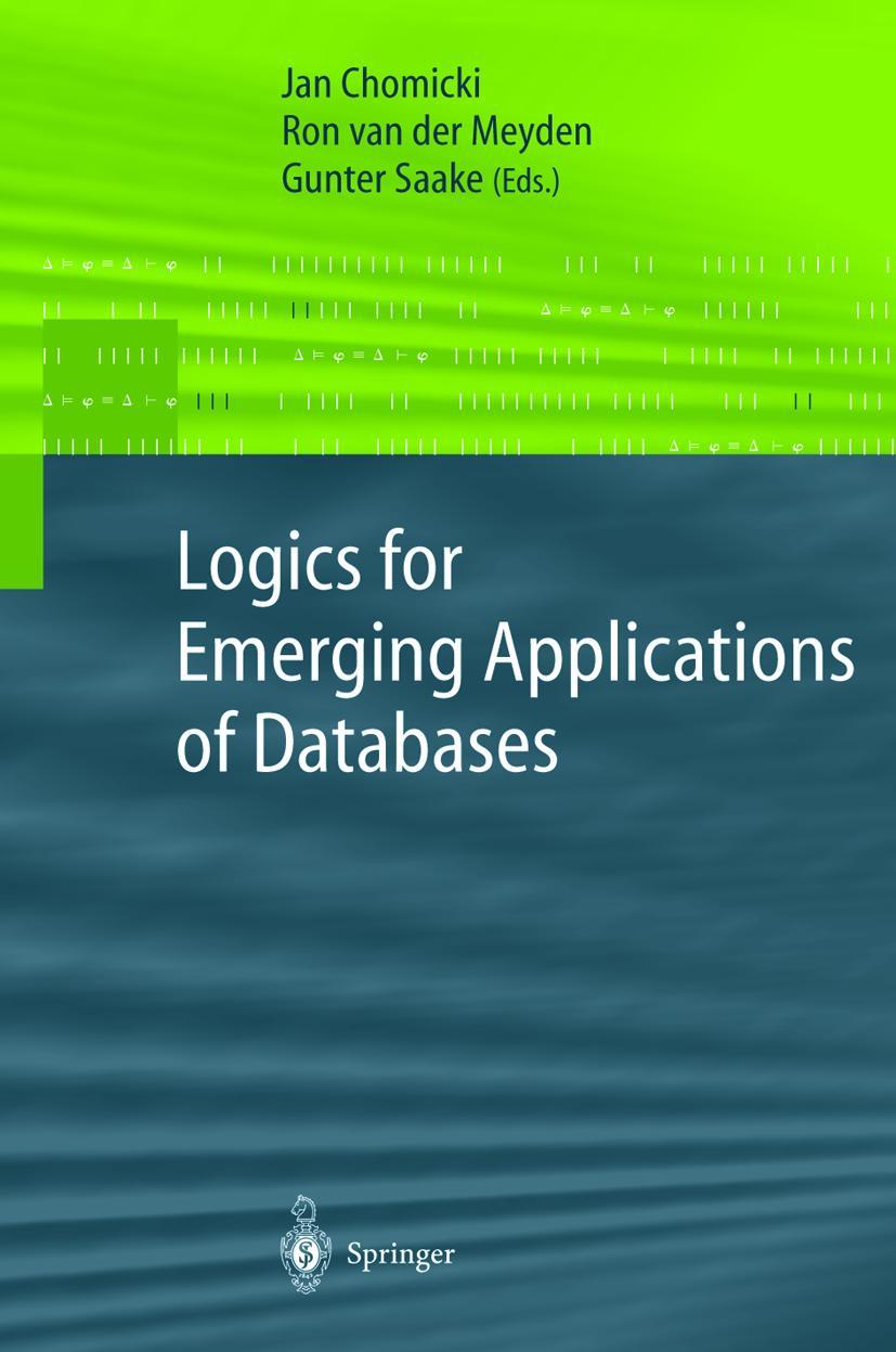 Vorderes Coverbild Logics for Emerging Applications of Databases
