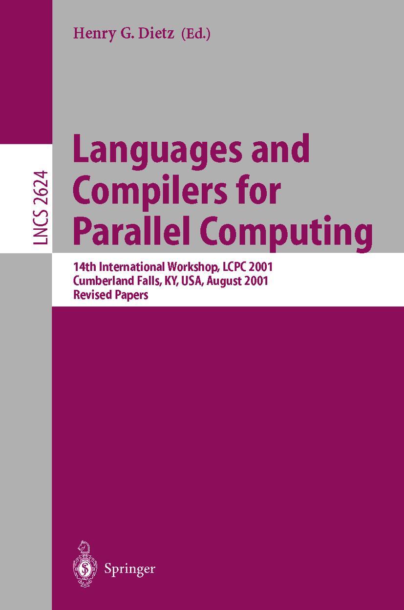 Vorderes Coverbild Languages and Compilers for Parallel Computing