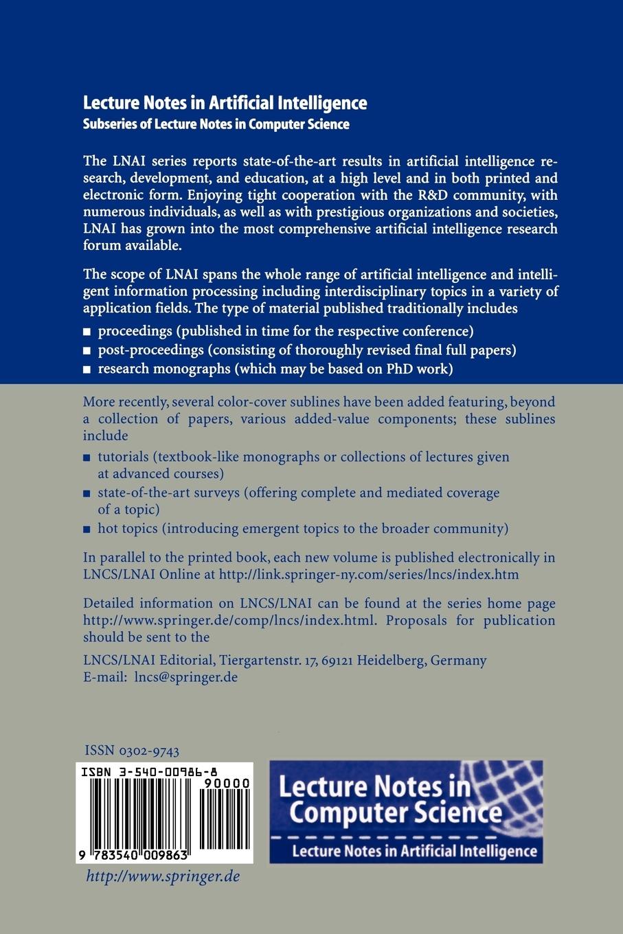 Rückseitencover Recent Advances in Constraints