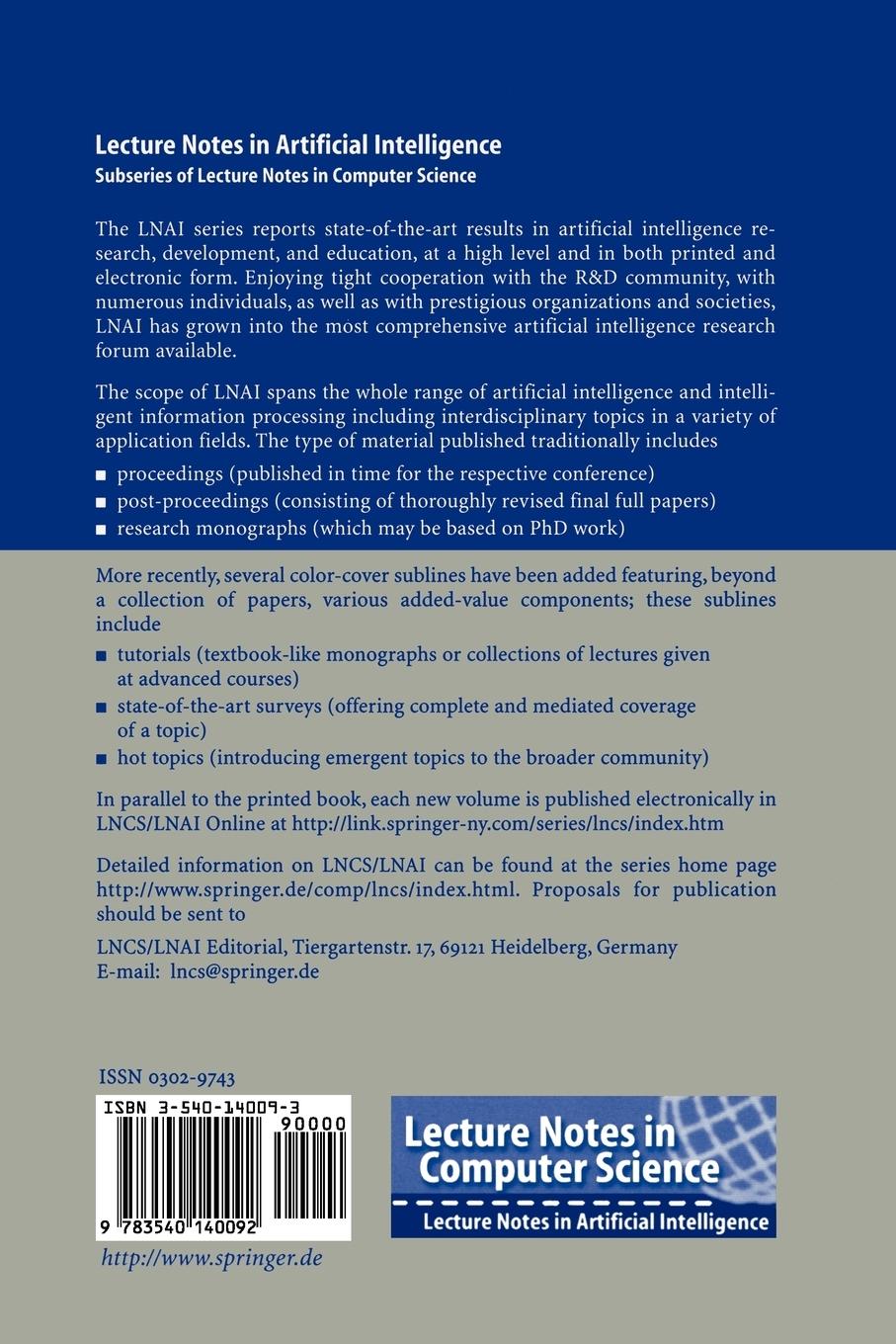 Rückseitencover Engineering Societies in the Agents World III