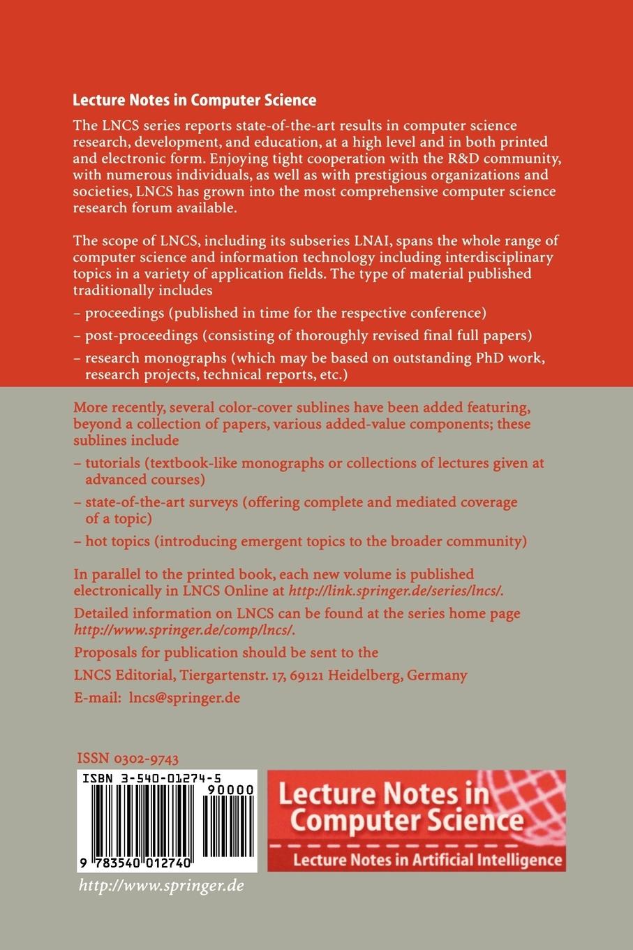 Rückseitencover Advances in Information Retrieval