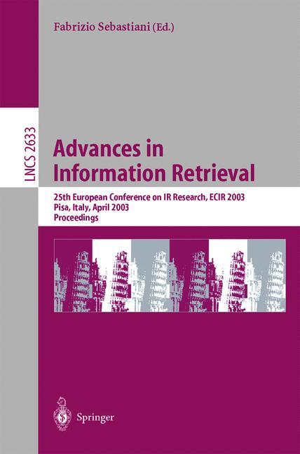 Vorderes Coverbild Advances in Information Retrieval