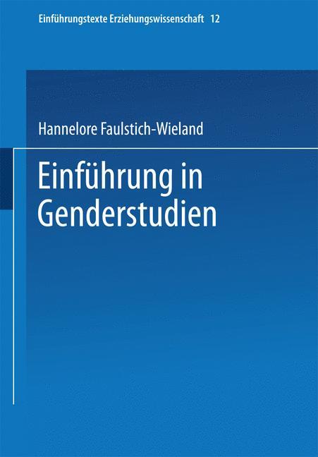 Vorderes Coverbild Einführung in Genderstudien