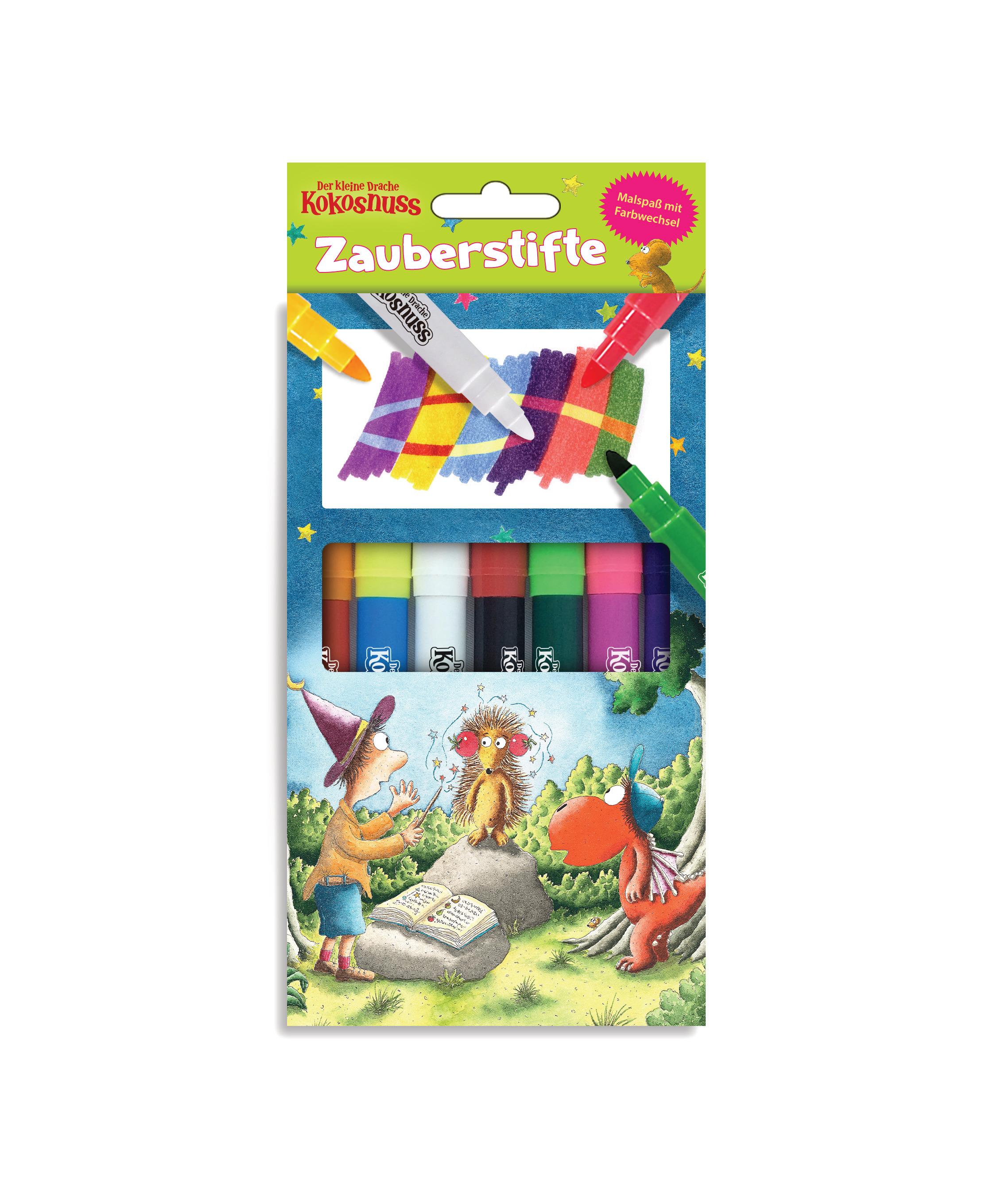 Vorderes Coverbild Der kleine Drache Kokosnuss - Magische Stifte