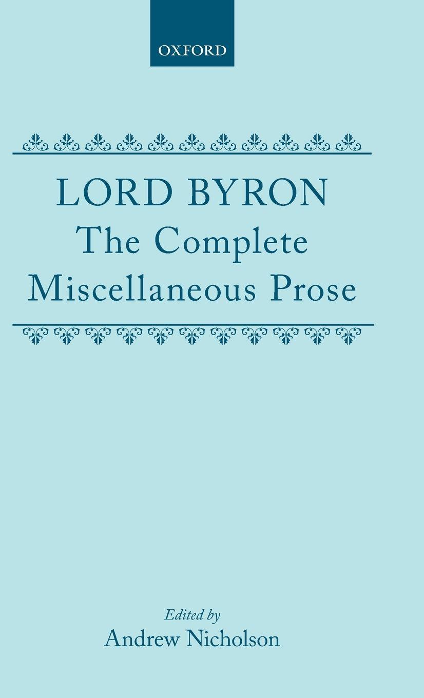 Vorderes Coverbild Lord Byron