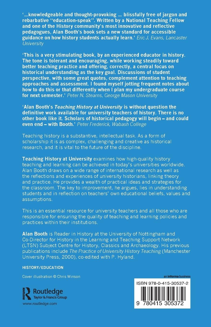 Rückseitencover Teaching History at University