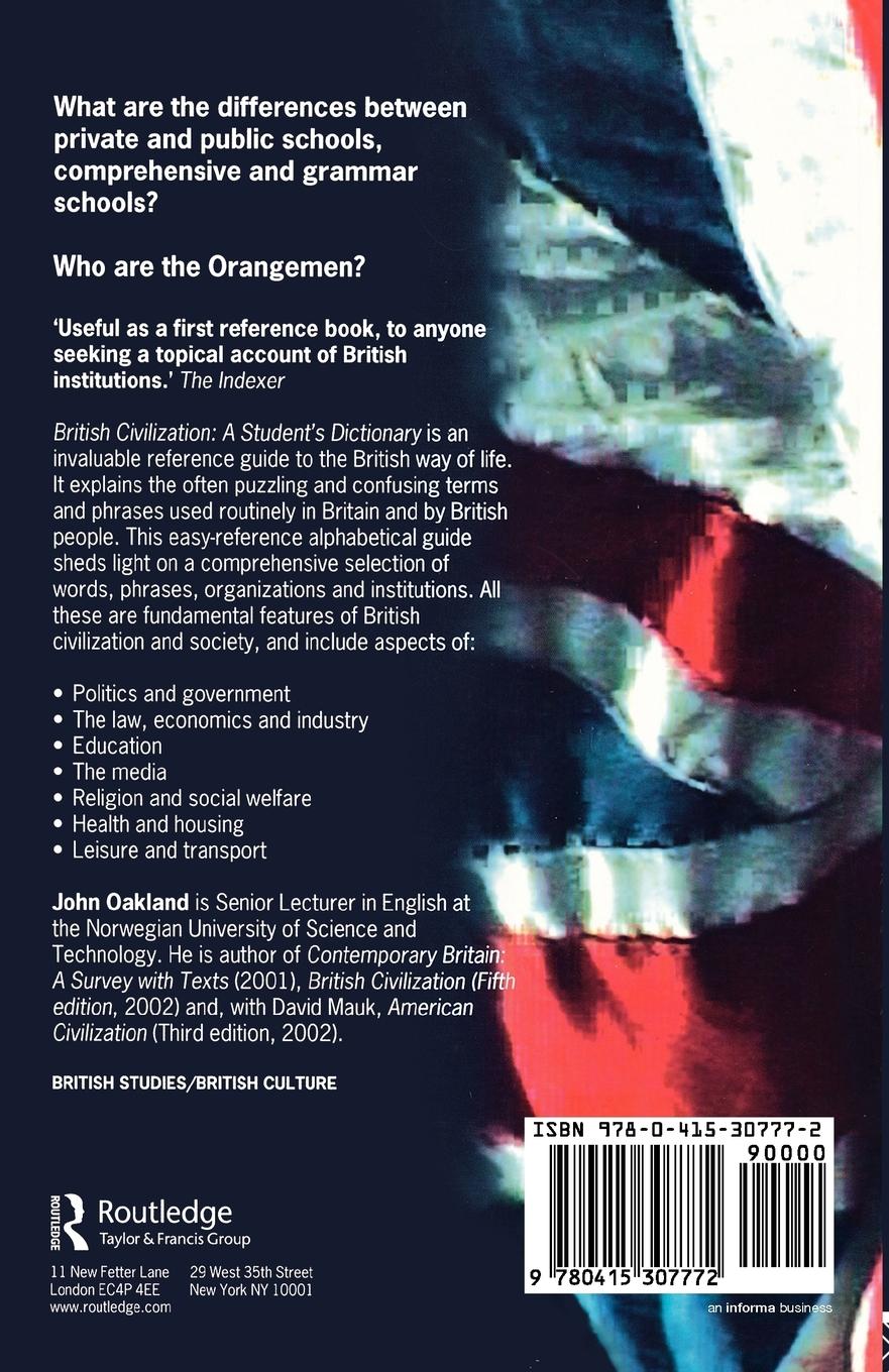 Rückseitencover British Civilization