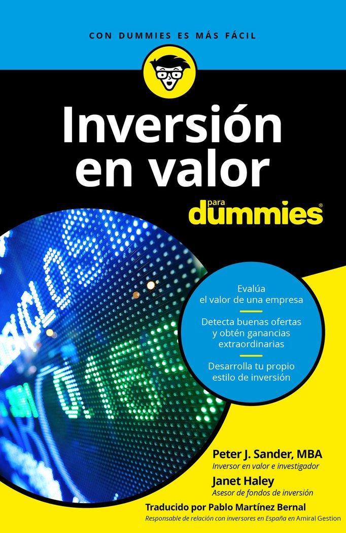 Vorderes Coverbild Inversión en valor para dummies
