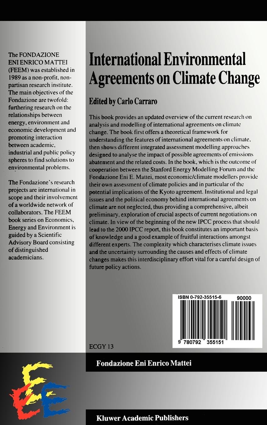 Rückseitencover International Environmental Agreements on Climate Change