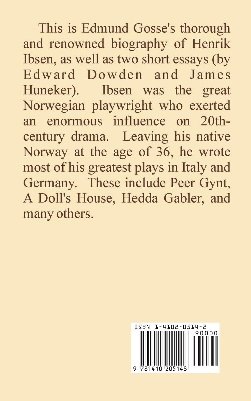 Rückseitencover Henrik Ibsen