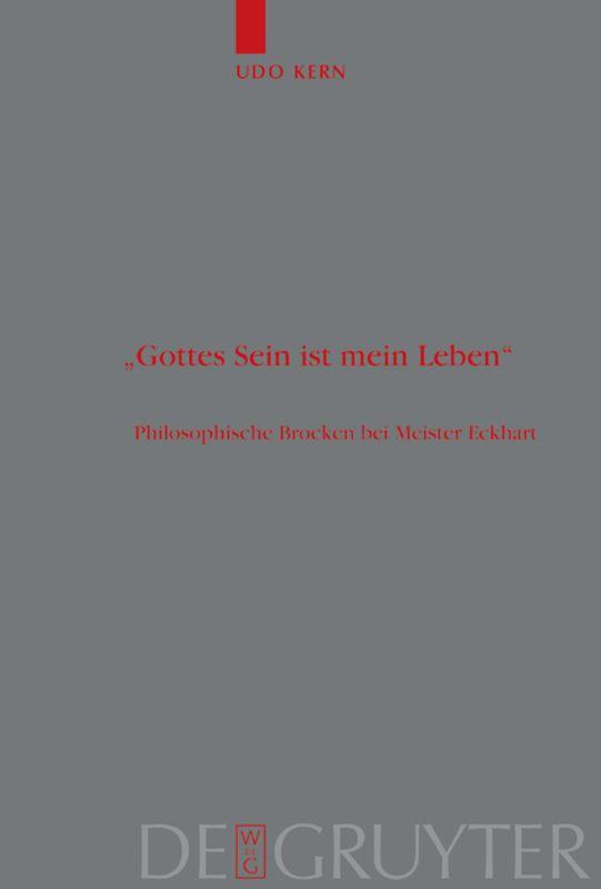 Vorderes Coverbild "Gottes Sein ist mein Leben"