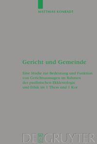Vorderes Coverbild Gericht und Gemeinde