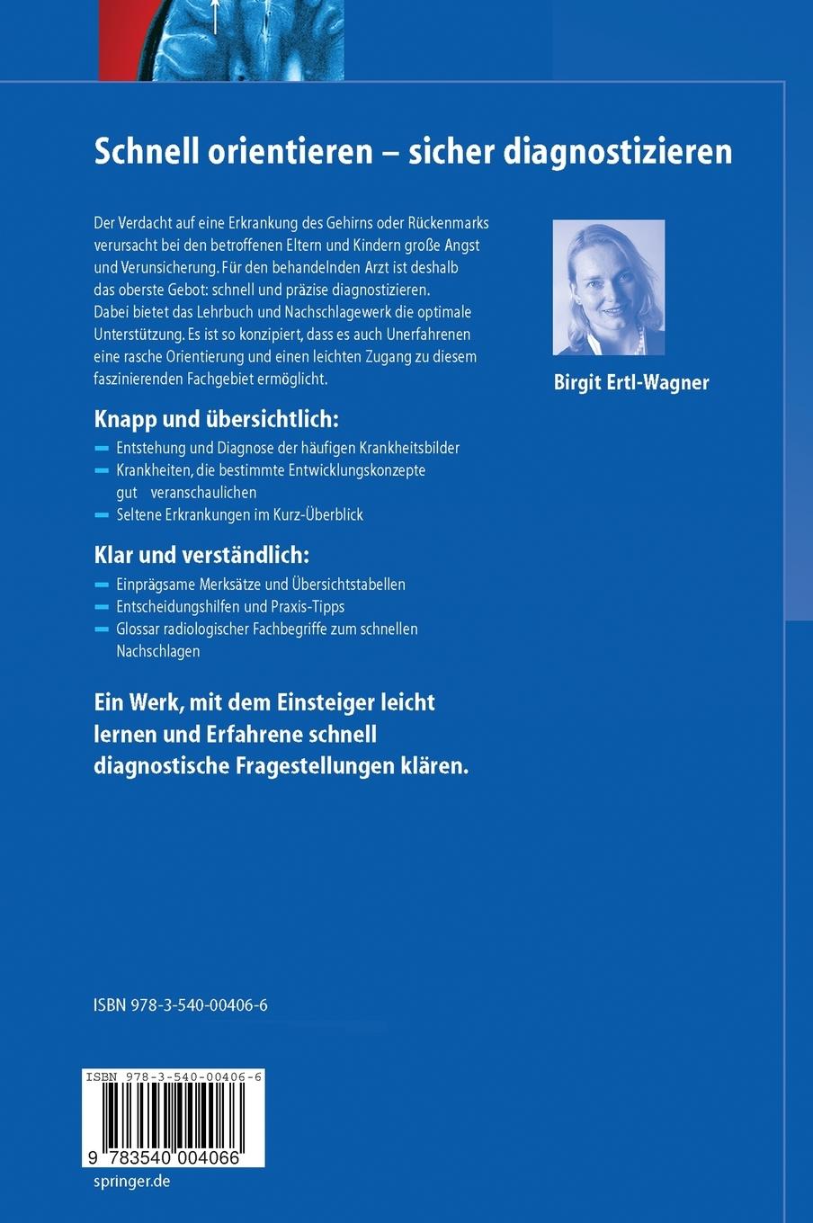 Rückseitencover Pädiatrische Neuroradiologie