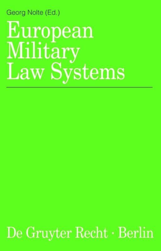 Vorderes Coverbild European Military Law Systems