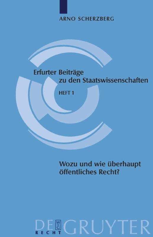 Vorderes Coverbild Wozu und wie überhaupt noch öffentliches Recht?