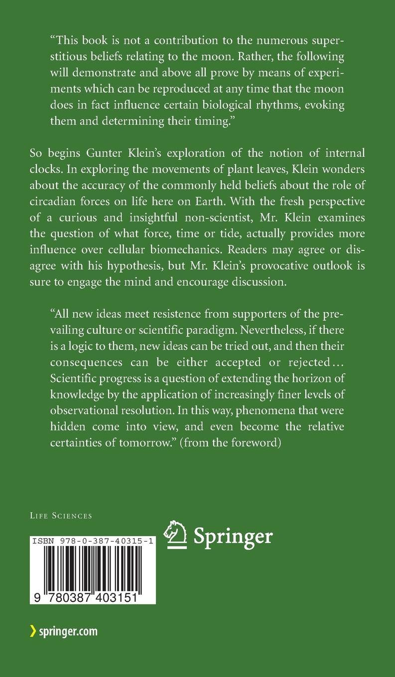 Rückseitencover Farewell to the Internal Clock