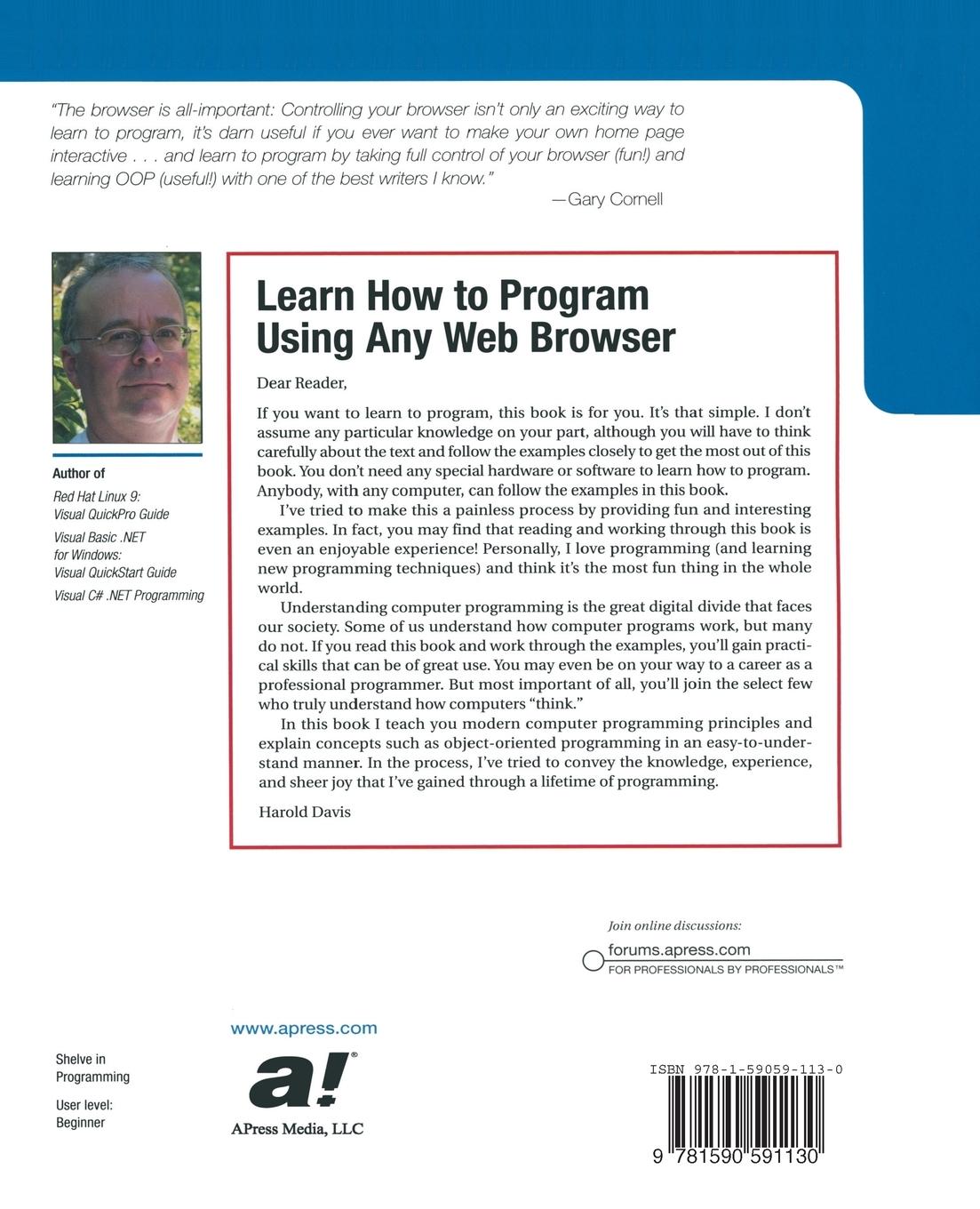 Rückseitencover Learn How to Program Using Any Web Browser