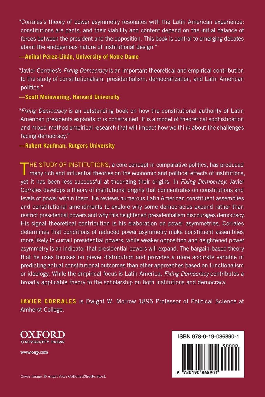 Rückseitencover Fixing Democracy