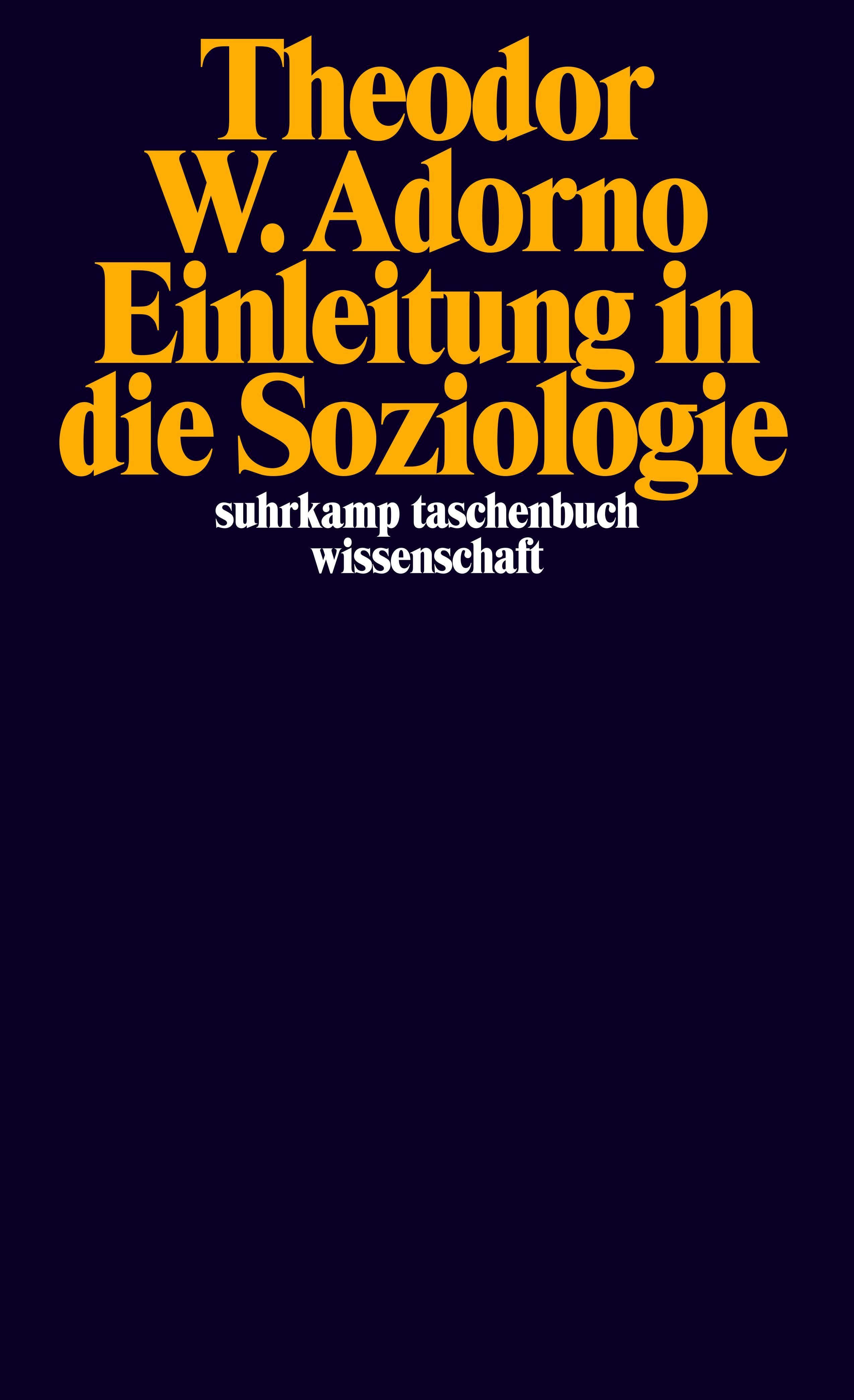 Vorderes Coverbild Einleitung in die Soziologie