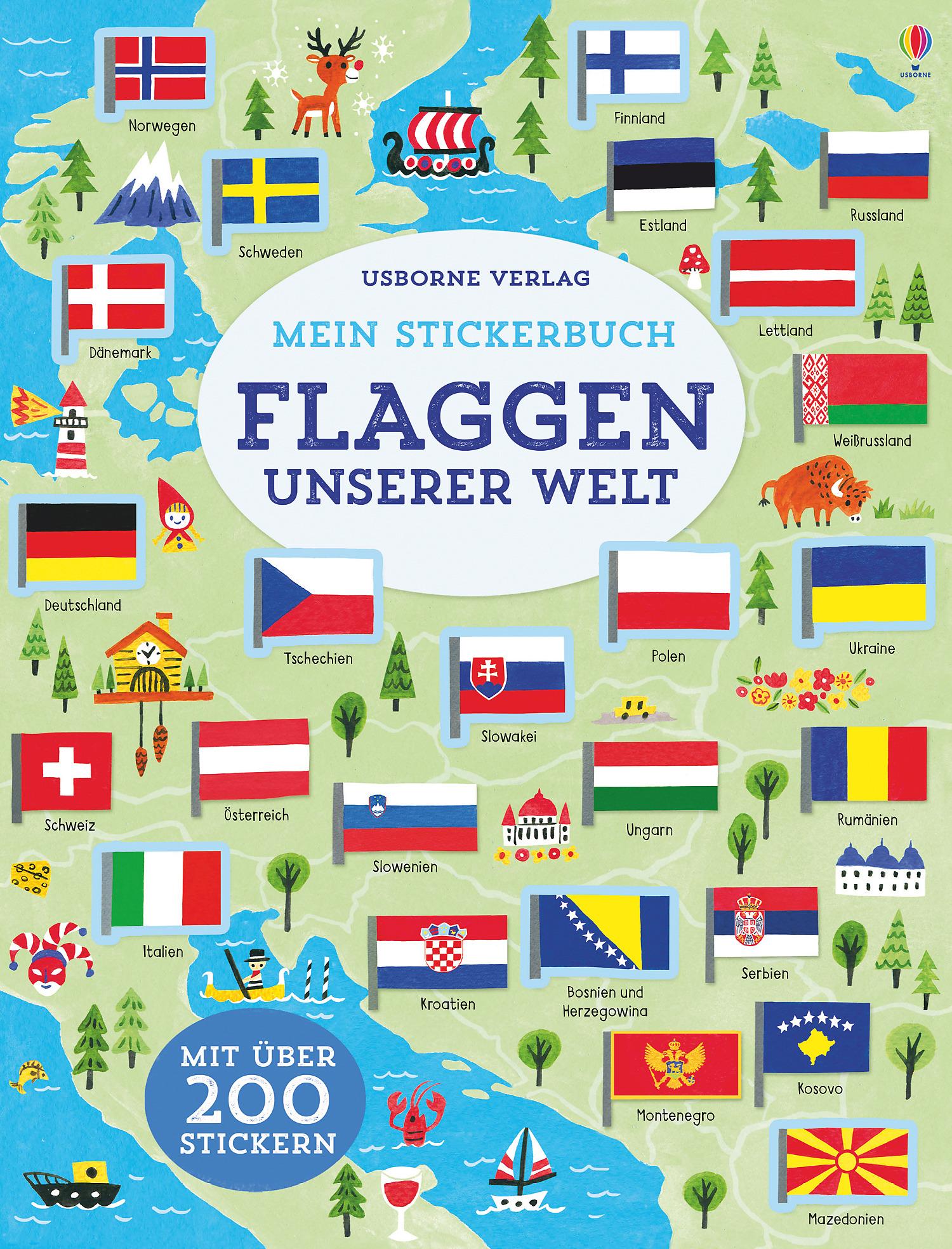 Vorderes Coverbild Mein Stickerbuch: Flaggen unserer Welt