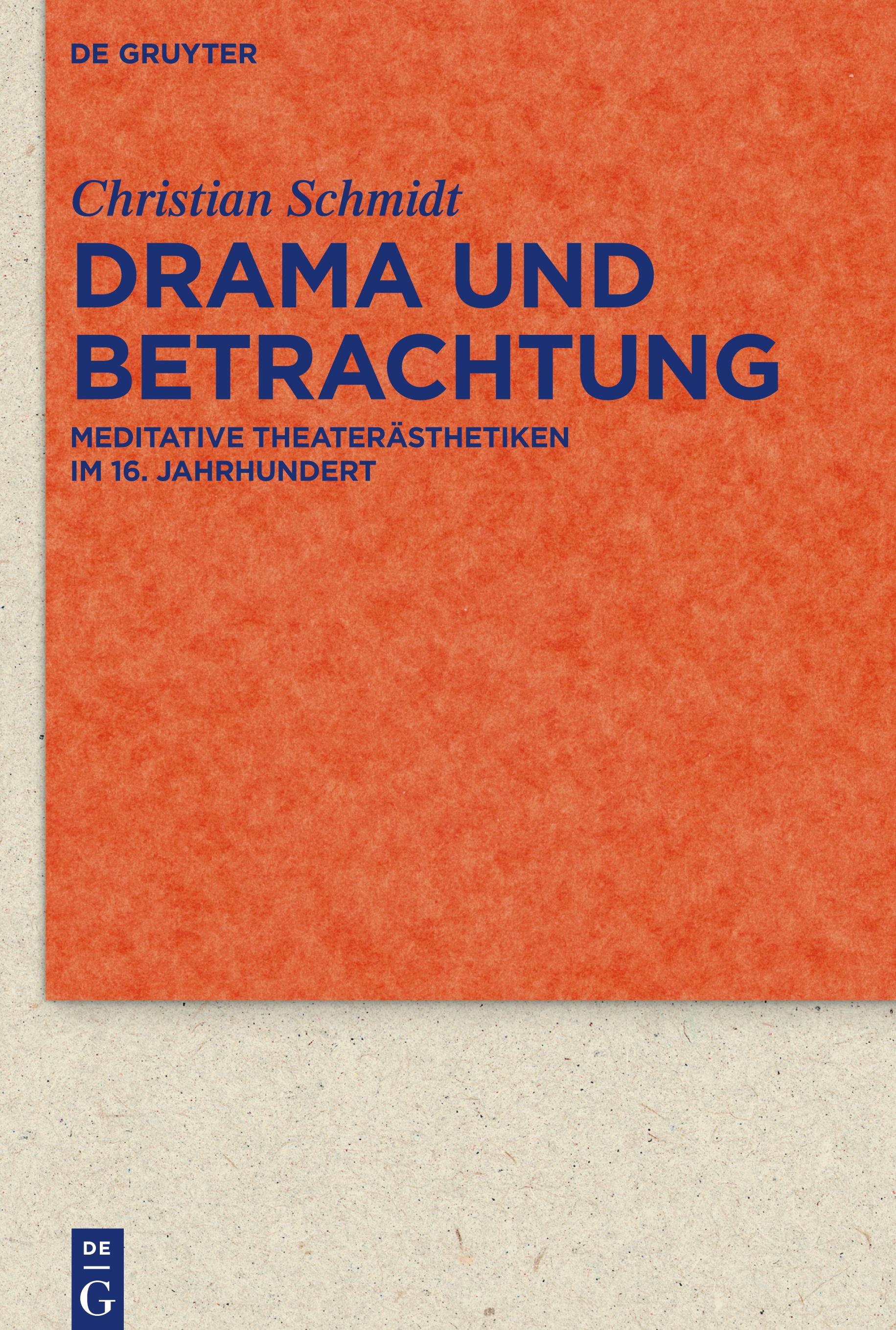 Vorderes Coverbild Drama und Betrachtung